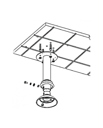 Speed Dome mount for DCS-68xx series - Short straight tube
