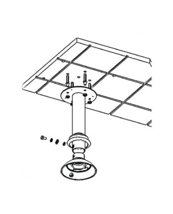 Speed Dome mount for DCS-68xx series - Short straight tube