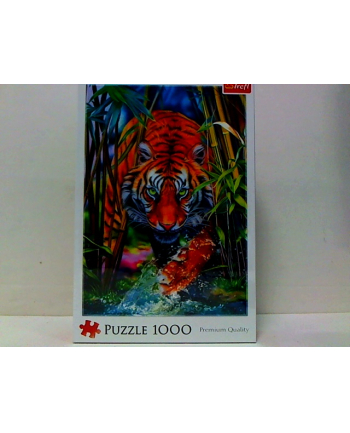 Puzzle 1000el Drapieżny tygrys 10528 Trefl