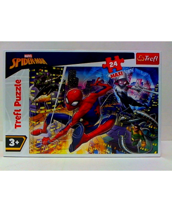 Puzzle 24-Maxi Nieustraszony Spider- Man 142869TREFL