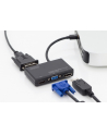 digitus Konwerter/Multi adapter audio-video 4w1, 4K 60Hz mDP do DP+HDMI+VGA+DVI, czarny 0,2m - nr 10