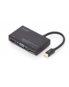 digitus Konwerter/Multi adapter audio-video 4w1, 4K 60Hz mDP do DP+HDMI+VGA+DVI, czarny 0,2m - nr 8