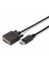 assmann Kabel DisplayPort z zatrzaskiem 1080p 60Hz FHD Typ DP/DVI-D (24+1) M/M 3m - nr 1