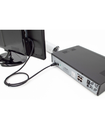 digitus Kabel połączeniowy HDMI HighSpeed z Ethernetem 4K 60Hz UHD Typ HDMI A/HDMI A M/M czarny 2m