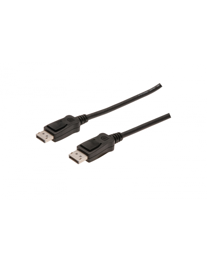 assmann Kabel połączeniowy DisplayPort z zatrzaskami 1080p 60Hz FHD Typ DP/DP M/M czarny 1m główny