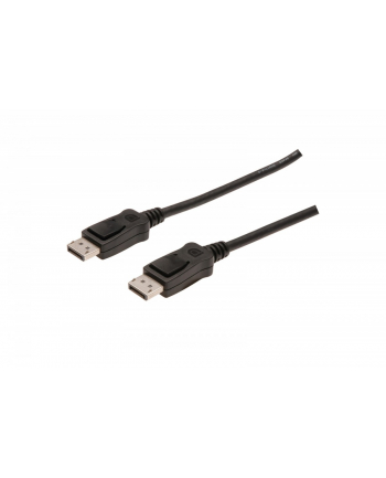 assmann Kabel połączeniowy DisplayPort z zatrzaskami 1080p 60Hz FHD Typ DP/DP M/M czarny 1m
