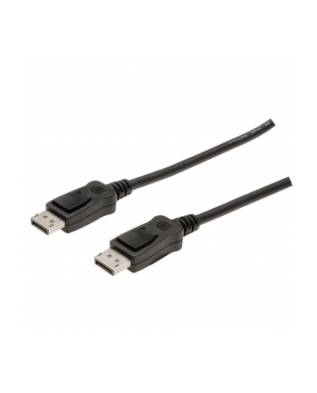 assmann Kabel połączeniowy DisplayPort z zatrzaskami 1080p 60Hz FHD Typ DP/DP M/M czarny 3m