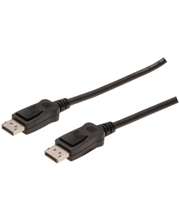 assmann Kabel połączeniowy DisplayPort z zatrzaskami 1080p 60Hz FHD Typ DP/DP M/M czarny 5m