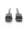 assmann Kabel połączeniowy DisplayPort z zatrzaskami 4K 60Hz UHD Typ DP/DP M/M czarny 10m - nr 16