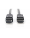 assmann Kabel połączeniowy DisplayPort z zatrzaskami 8K 30Hz UHD Typ DP/DP M/M czarny 1m - nr 2