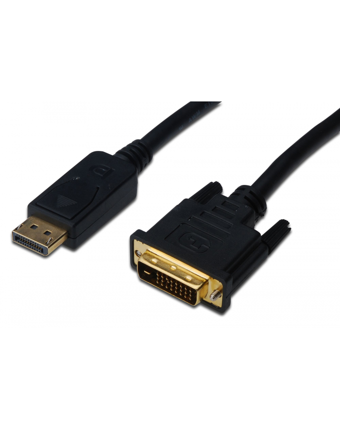 assmann Kabel DisplayPort z zatrzaskiem 1080p 60Hz FHD Typ DP/DVI-D (24+1) M/M 2m główny