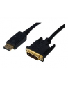 assmann Kabel DisplayPort z zatrzaskiem 1080p 60Hz FHD Typ DP/DVI-D (24+1) M/M 2m - nr 19