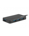 natec Koncentrator USB 4 porty Silkworm USB 3.0 czarny USB-C - nr 3