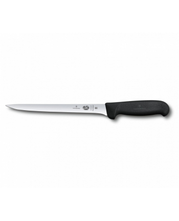 victorinox Nóż do filetowania, wąskie ostrze, 20 cm, Fibrox, czarny 5.3763.20