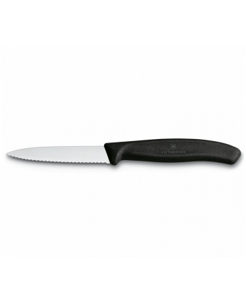 victorinox Nóż do jarzyn, ząbkowany, 8 cm, czarny 6.7633
