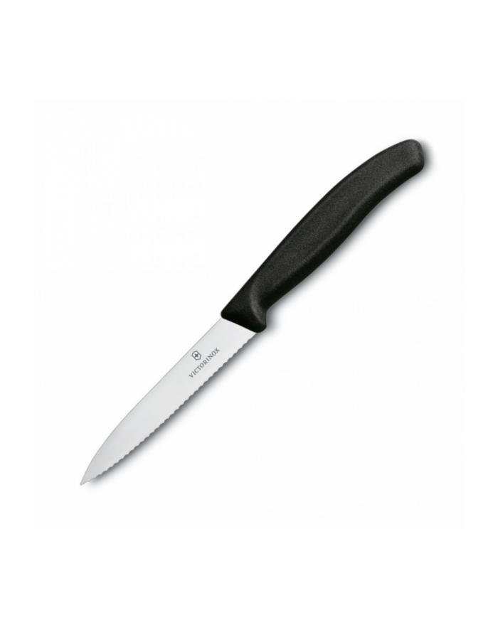 victorinox Nóż do jarzyn, ząbkowany, 10 cm, czarny 6.7733 główny