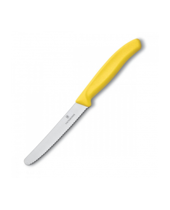 victorinox Nóż do pomidorów, zaokrąglony czubek, ząbkowany, 11 cm, żółty 6.7836.L118