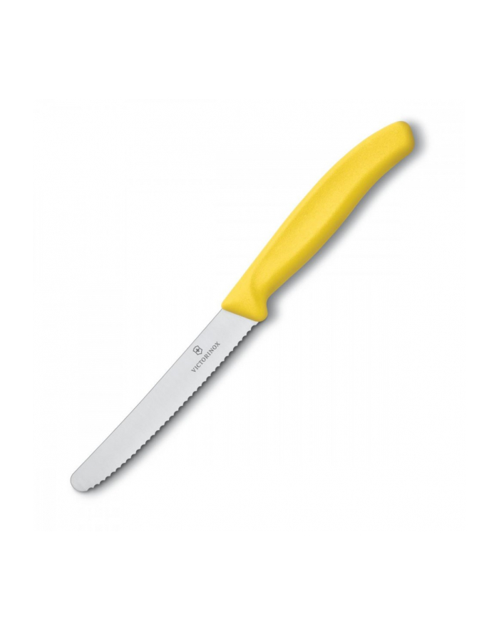 victorinox Nóż do pomidorów, zaokrąglony czubek, ząbkowany, 11 cm, żółty 6.7836.L118 główny