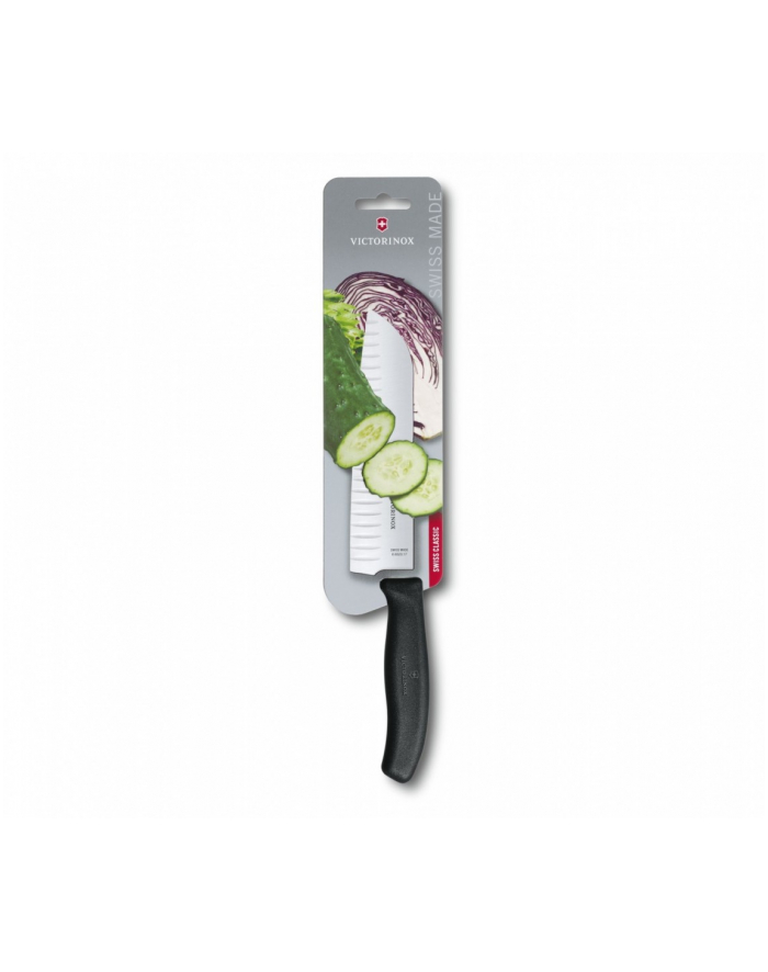 victorinox Nóż Santoku z szerokim ostrzem, 17 cm, czarny 6.8523.17B główny