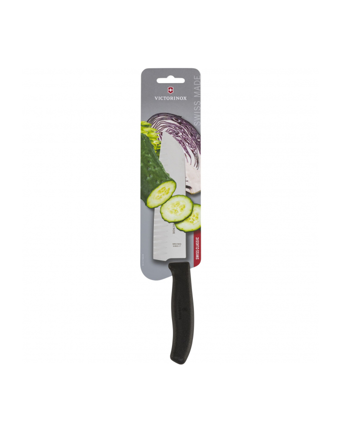 victorinox Nóż Santoku z szerokim ostrzem, 17 cm, czarny 6.8523.17B główny