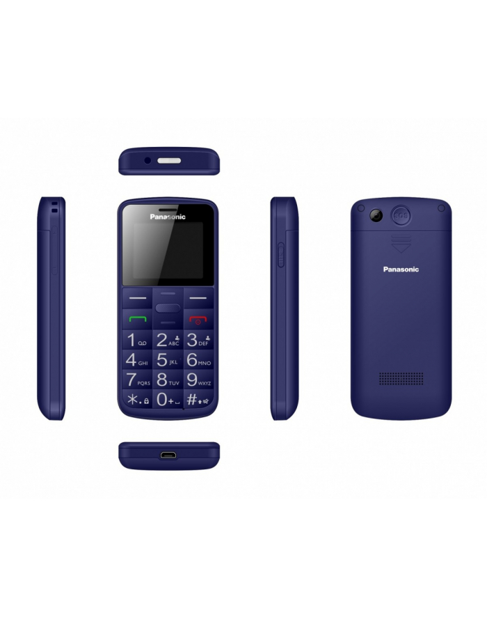 panasonic Telefon komórkowy dla seniora KX-TU110 niebieski główny