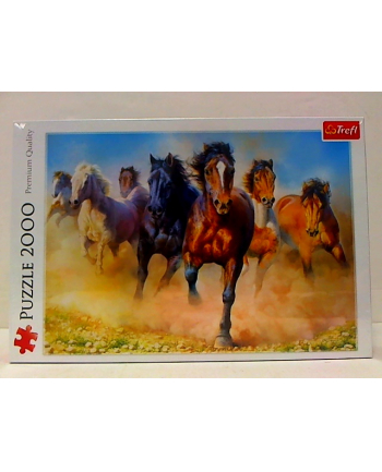 Puzzle 2000el galopujące stado koni 27098 Trefl