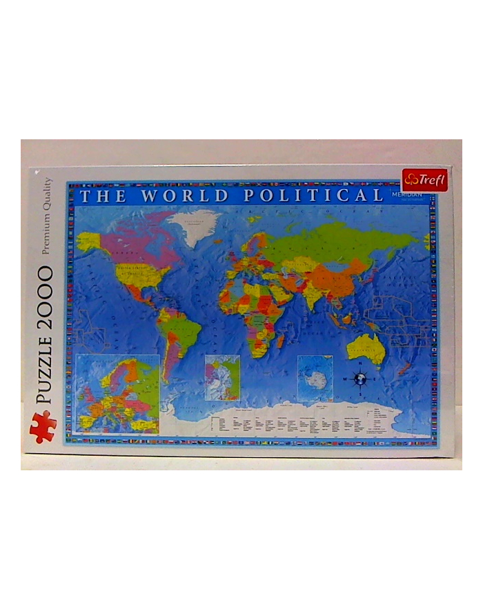 Puzzle 2000el Polityczna mapa świata 27099 Trefl główny