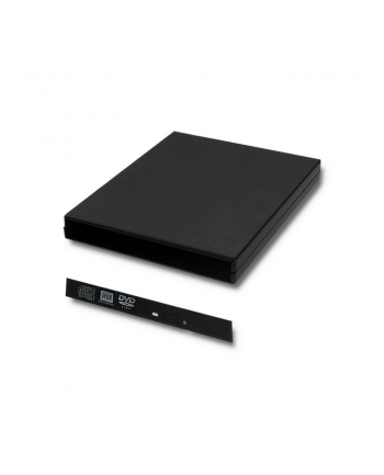 qoltec Obudowa/kieszeń na napęd optyczny CD/DVD SATA USB 2.0 12.7mm