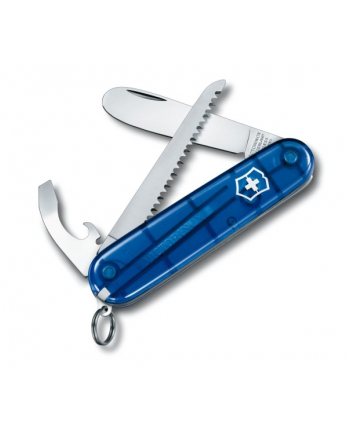 victorinox Scyzoryk Mój pierwszy, transparentny niebieski, Celidor, 84mm  0.2373.T2
