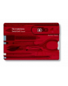 victorinox Scyzoryk SwissCard Classic, transparentny czerwony 0.7100.T - nr 2