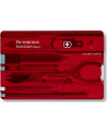 victorinox Scyzoryk SwissCard Classic, transparentny czerwony 0.7100.T - nr 4