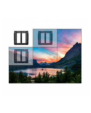 B-Tech Uchwyt Ultra Slim, Pop-Out do ścian video BT8312/B