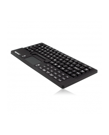 raidsonic IcyBox KeySonic mini klawiatura wodoodporna, touchpad, przemysłowa IP68, Czarna