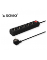 SAVIO LZ-01 Listwa zasilająca przeciwprzepięciowa 5 gniazd 1,5m - nr 1