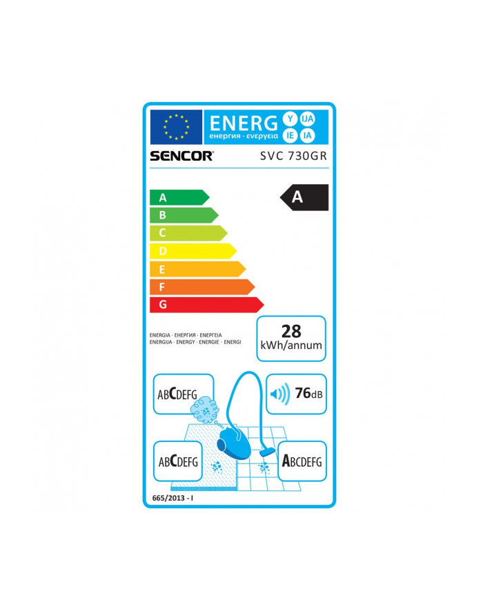 Odkurzacz SENCOR - SVC 730 GR - EUE2 główny