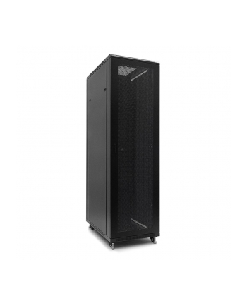 Netrack szafa serwerowa stojąca 42U/600x1000mm (drzwi perforowane)-czarny ZŁOŻON