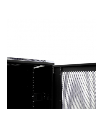 Netrack szafa serwerowa stojąca 42U/800x1000mm (drzwi perforowane)-czarny ZŁOŻON