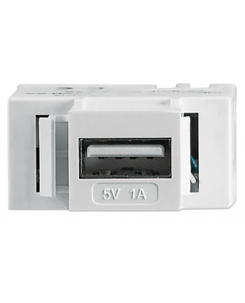intellinet network solutions Intellinet Moduł Keystone z portem USB-A do ładowania, biały nr 1