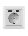 intellinet network solutions Intellinet 2-Port USB-A Wall Outlet and CEE 7/3 Socket with Faceplate - nr 5