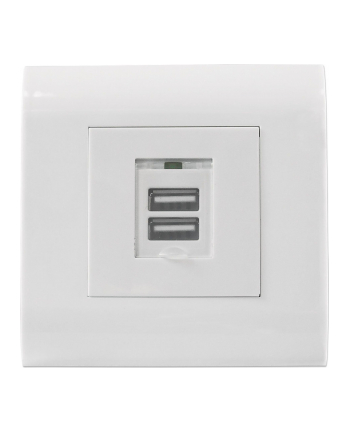 intellinet network solutions Intellinet gniazdo podtynkowe 2x USB-A 5V/2.1A białe
