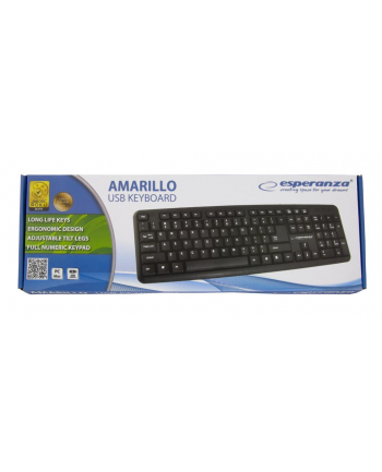 ESPERANZA EK134 AMARILLO - Klawiatura Standardowa Przewodowa USB nr 2
