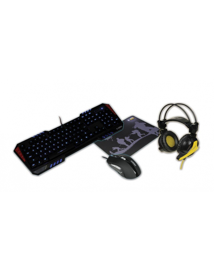 iBOX ZESTAW AURORA GAMING SET-1 KLAWIATURA, MYSZ, SŁUCHAWKI, PODKŁADKA główny