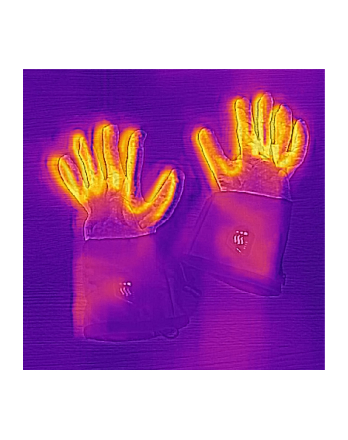 SUNEN Glovii - Ogrzewane termoaktywne rękawiczki uniwersalne, L-XL, jasnoszare główny