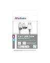 Verbatim 2in1 Lightning/Micro B Stainless Steel Cable Sync & Charge - nr 21