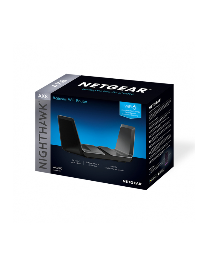 Netgear AX6000 Nighthawk AX8 8-Stream WiFi Router new 802.11ax (RAX80) główny