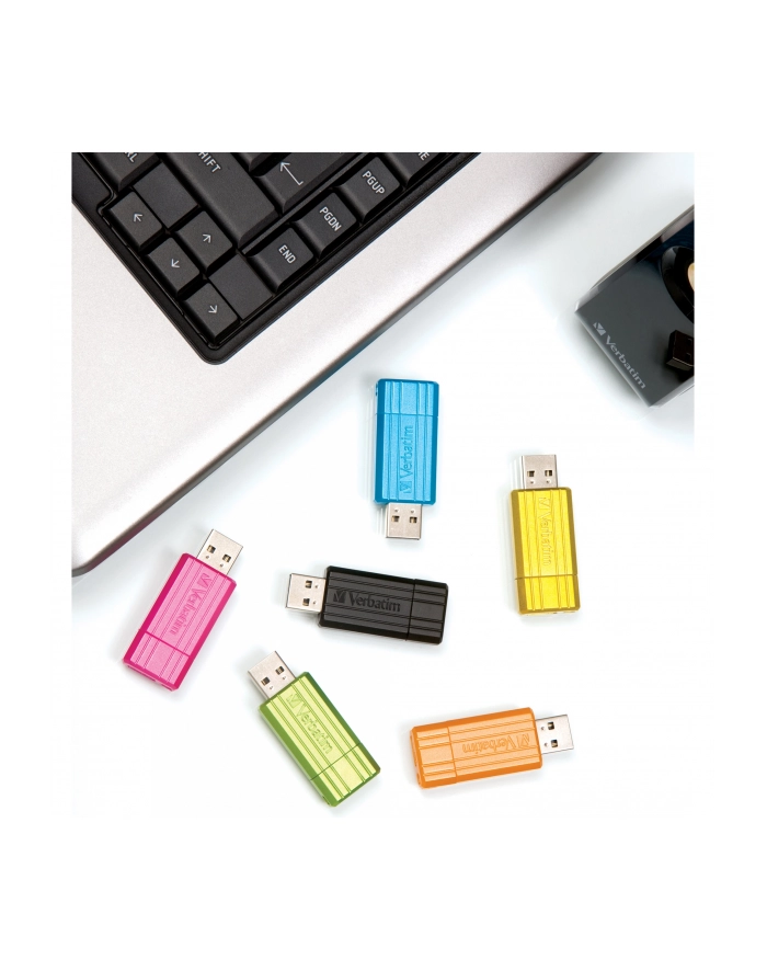 Flashdrive Verbatim PinStripe 128GB black główny