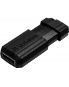 Flashdrive Verbatim PinStripe 128GB black - nr 41