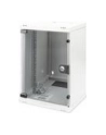 DIGITUS Szafa wisząca 10'' 9U 464x312x300mm, drzwi szklane, szara, zmontowana - nr 33