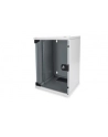 DIGITUS Szafa wisząca 10'' 9U 464x312x300mm, drzwi szklane, szara, zmontowana - nr 9