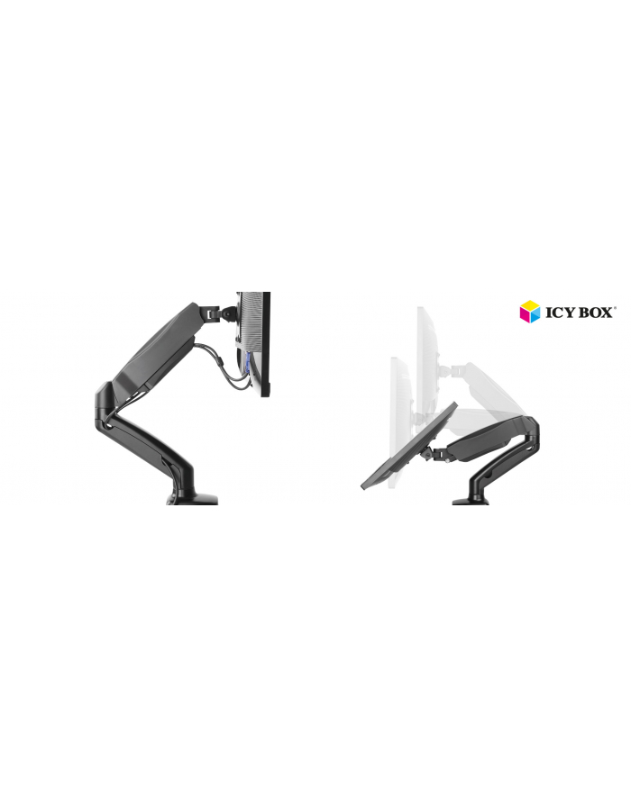 raidsonic IcyBox Uchwyt do monitora max 27'' (68 cm) z mocowaniem na biurko główny